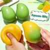 Mango Croccante Fatto a Mano Rimbalzo Istantaneo Mango che Cambia Colore Squishy Palla Fidget, Giocattolo ASMR Sensoriale per Alleviare lo Stress