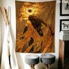 Elden Ring Wall Tapestry Aesthetic Wall Hanging Printed Fabric Blanket Decorative Tapestries for Bedroom Living Room Home Decor