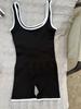 Modischer Colorblock Yoga Schlankheits-Jumpsuit - Sexy, Enganliegend, Atmungsaktiv, Hochelastischer Sportanzug