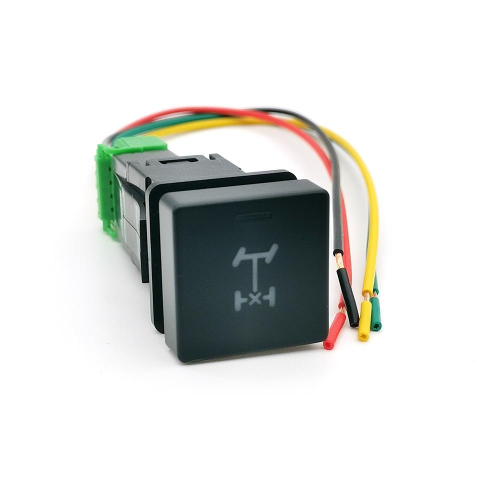 1PC Car LED DRL Radar Power on Off Fog Light Fan Seat Heated Switch Button with Wire Fit for Isuzu D-MAX 2021- 2023