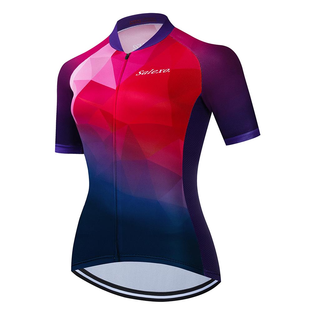 Women Summer New Short Sleeve Cycling Jersey Racing Bicycle Clothing Suit Breathable Mountain Bike Clothes Maillot Ropa Ciclismo