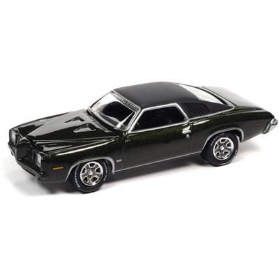 Johnny Lightning Scale Pontiac Grand Am 1973 Golden Olive Diecast Model Car 1/64