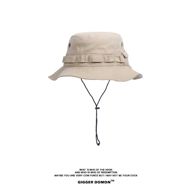 Big Size Men'Swindproof Sun Hat Women'S Bucket Hats Buni Hat Foldable Uv Resistant Beach Fishing Summer Big Head Fisherman Cap