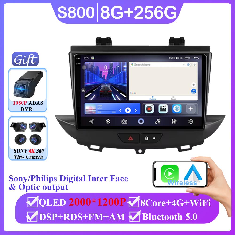 Android 14 For Opel Grandland X Crossland X 2016-2020 Carplay Multimedia Monitor Screen Stereo Radio Video Player Car Navigation