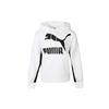 (WMNS) Classics Logo Hoodie 'White Black' Women's 599197-02