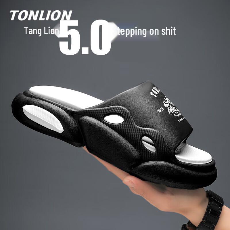 TonLion Men s Cloud Slide Beach Sandals 44/45 чёрный