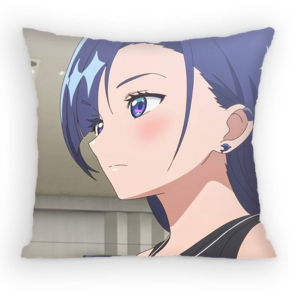 

Medalist Okazaki Iruka Pillow Case Antidustmite Pillowcase Invisible zipper silky Sofa cushion cover for bedroom 30x30 cm