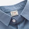 Boys' Cotton Short Sleeve Shirt Color Collared Casual Top for Everyday Outfits