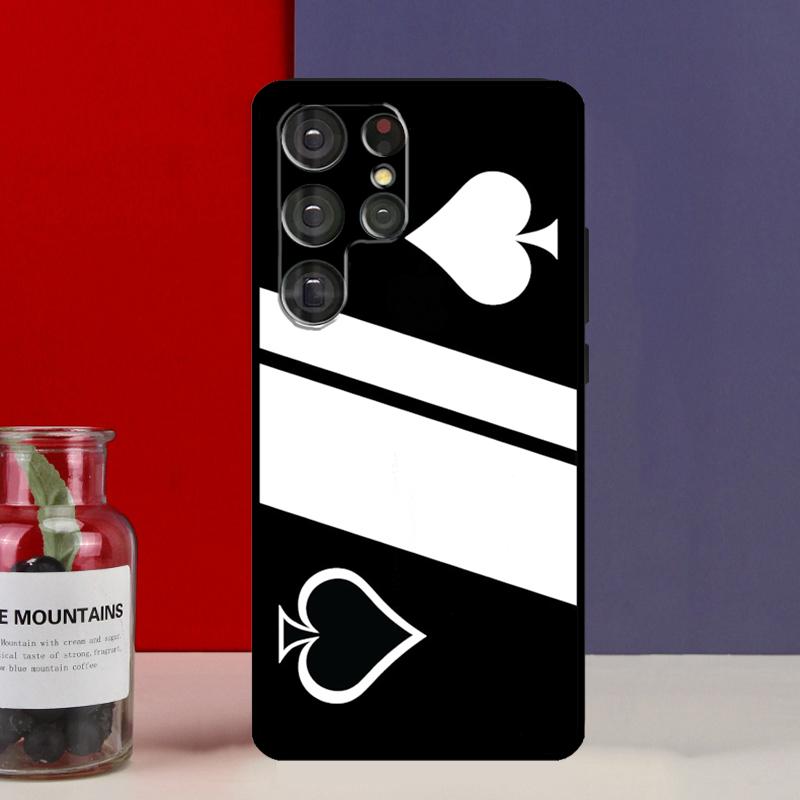 Ace of Spades Poker Card Funda Case For Samsung Galaxy S25 Ultra S9 S10 S20 S21 S22 Plus S23 FE S24 Ultra Phone Cover