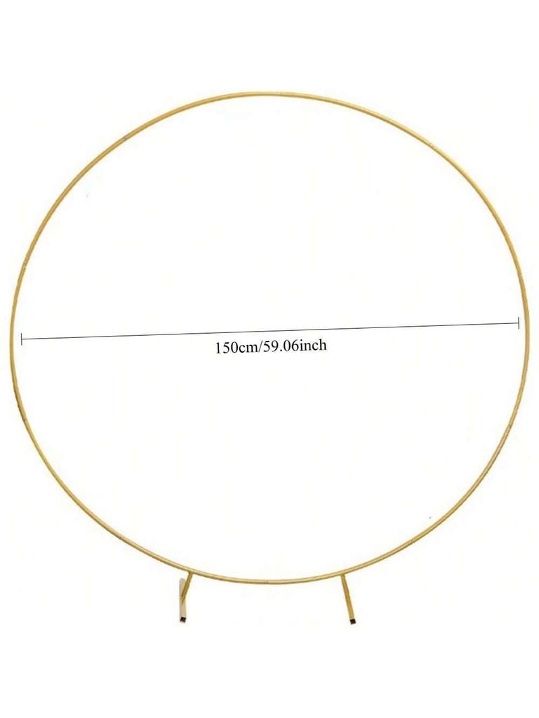 Gold Party Decor Arch Stand 2M*2M - Sturdy Balloon Frame Backdrop Bracket for Weddings Birthday Engagement Celebration 1PCS