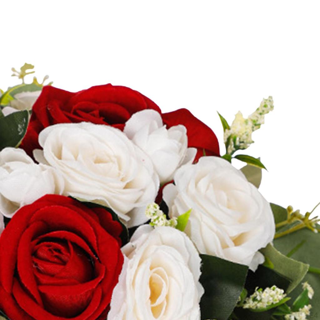 Wedding Bouquet Artificial Flowers Bride Holding Bouquet, Bridal for Party Decoration
