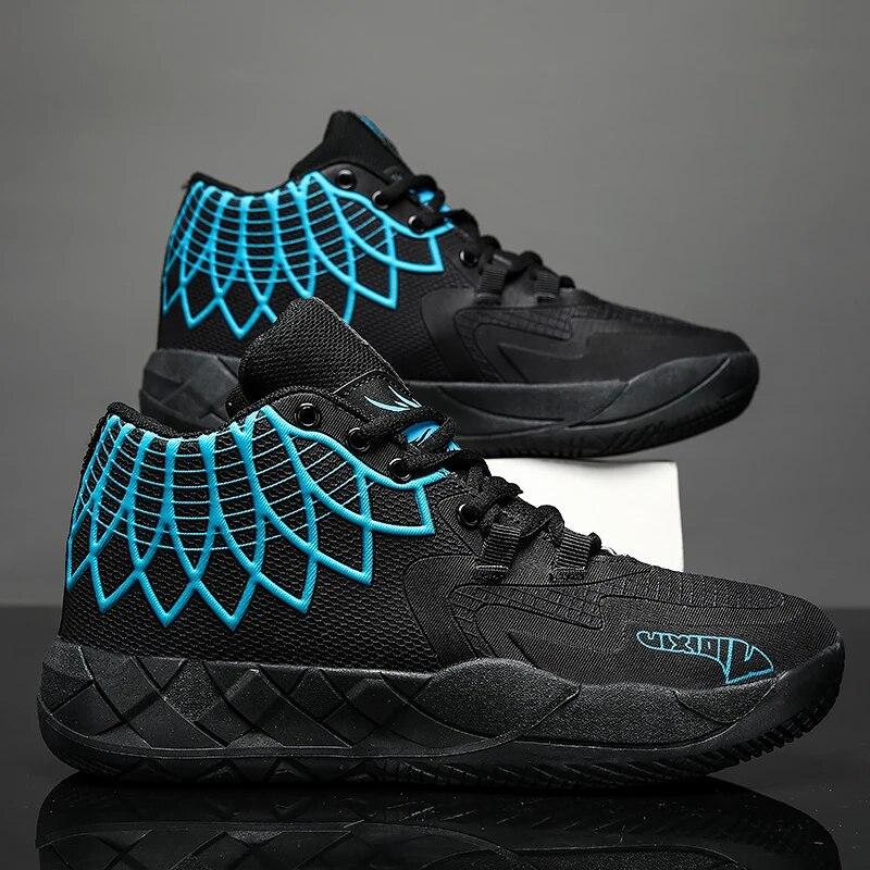 Basketball Shoes Male Sneaker  Outdoor Wear-resistant High-elastic Tennis Air Training Shoes Sports Kids Shoes