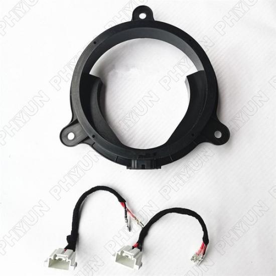 2x 6,5" Adaptérový kroužek pod reproduktor zadních dveří Audio pro Mazda Axela CX-4 CX-5 CX-7