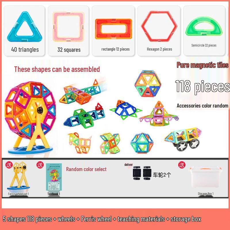 Magnetic Tiles: Educational Building Blocks for Kids Ages 3-6