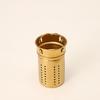 Light luxury hammer pattern titanium covered thermos cup fashionable tea separation ice crystal health tea cup high-end business gift titanium cup