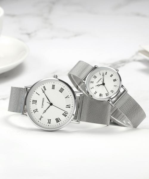 [TORSO] TORSO Classico Quartz Couple Metal Watch T107MS-SSSV T107MS-F-SSSV
