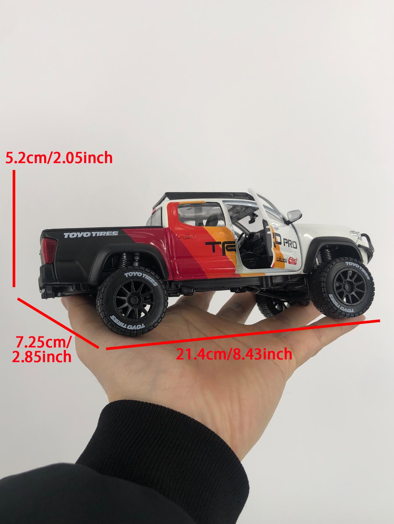 

Maisto 1:27 simulated zinc alloy 2023 Toyota Tacoma TRD PRO model car, static ornament, metal collectible gift car білий