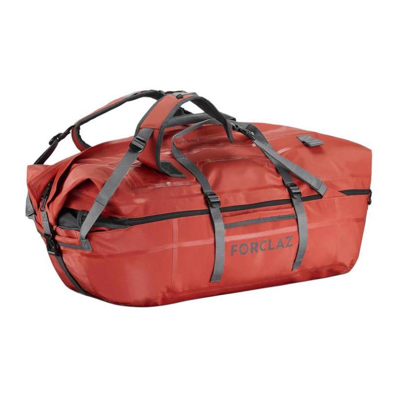 

Decathlon 80-120 л Forclaz Transport 900 Extend Универсальный Стильный Полиэстеровый Рюкзак-Сумка для Путешествий Унисекс Парный Стиль кирпич красный