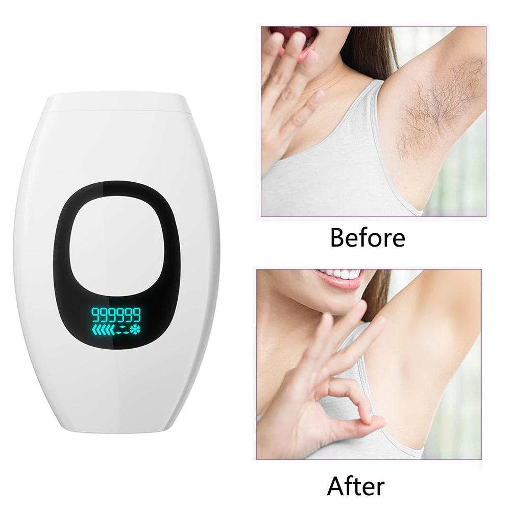 999.999 Blitze Bikinis IPL Impulse Epilierer Schmerzlose Laser-Haarentfernung Gesichts-Professionelle Epilierer Geräte LCD-Display