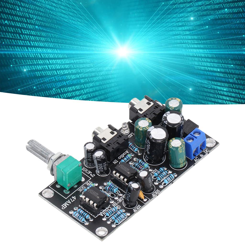 Headphone Amplifier Board Audio OP AMP Module 2 Channel Portable Single Power Supply 47