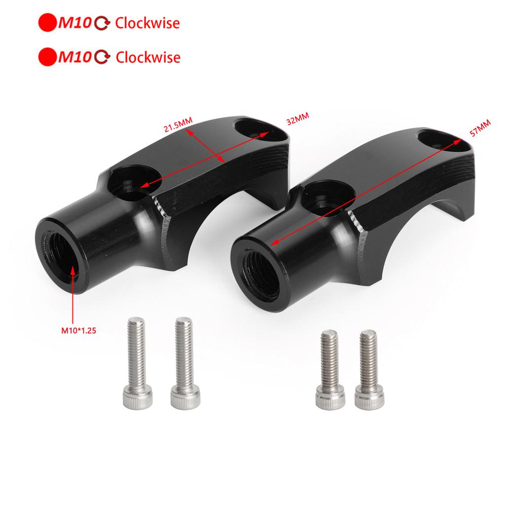 Morsetto manubrio cilindro maestro CNC 10mm Supporto specchio 32mm Centro Adatto per Honda