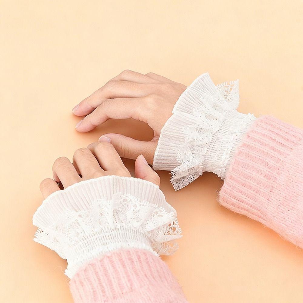 Знімні накладні манжети Багатошарові рюші Мереживні манжети Нові манжети для светра