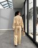 2024 Spring Crew Neck Fashion Sweatshirt Jacket with Casual Straight-Leg Pants