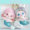 Charming Short Plush Mermaid Stuffed Keychain Cartoon Doll Hanging Ornament