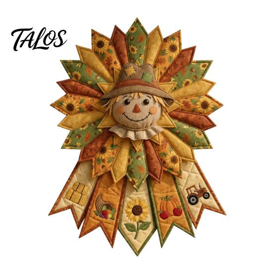 Dekorative Kranzherstellungszubehör 12-Monats DIY Türhänger Nähset, Stoff Patchwork Muster und Eingangsbereich Wandbehang Ornamente Saisonal