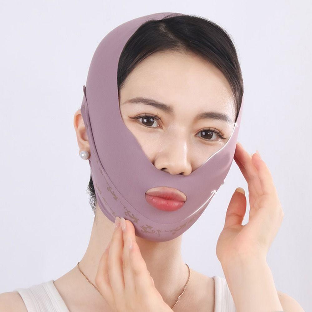 Anti Wrinkle Face Slimming Bandage Facial Massage Breathable V Line Face Shaper Elastic Graphene Face Lift Up Strap Women