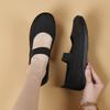 Shoes Women's Spring and Autumn Flat Bottom Mom Shoes Casual Breathable Women's Hollow Flying Weaving