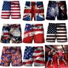 USA United States America Flag Boxing Muay Thai Kickboxing Shorts 3D Print Fighting Training Unisex Men Women Quick Dry Fitness Gym Sport Workout