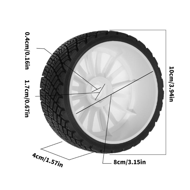 1/7 Wheel Tires Rubber Wheel Supplies for Car Toy Remote Control Crawlers Model Car Rubber Wheel Parts