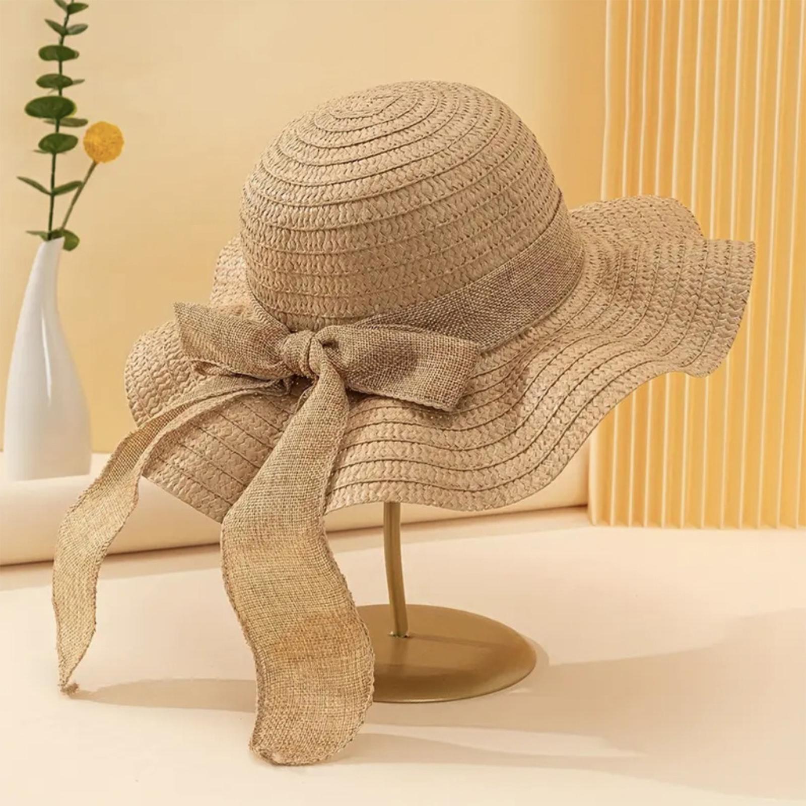 

Ladies Bow Hat, Beach Hat, Sun Hat One Size хакі