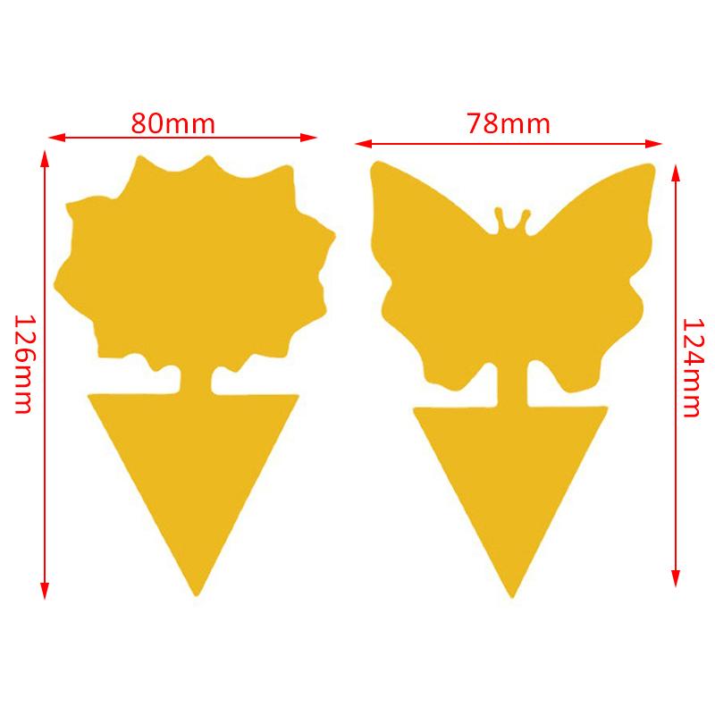 20Pcs Insect Traps Protect The Plant Double Sided Gnat Traps Non-Toxic And Odorless Sticky Board Traps For Garden Plants Kitchen