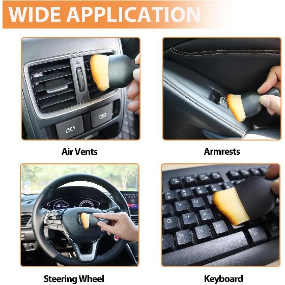 Car Interior Detailing Brush Soft Bristle Detail Brushes,Dash Duster Cleaning Brush,Car Accessories for Women/Men,Interior Cleaning Tool for
