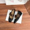 Grape mother spring new polished Mary Jane shoes women's French inner height increase double row one word with flat single shoes women