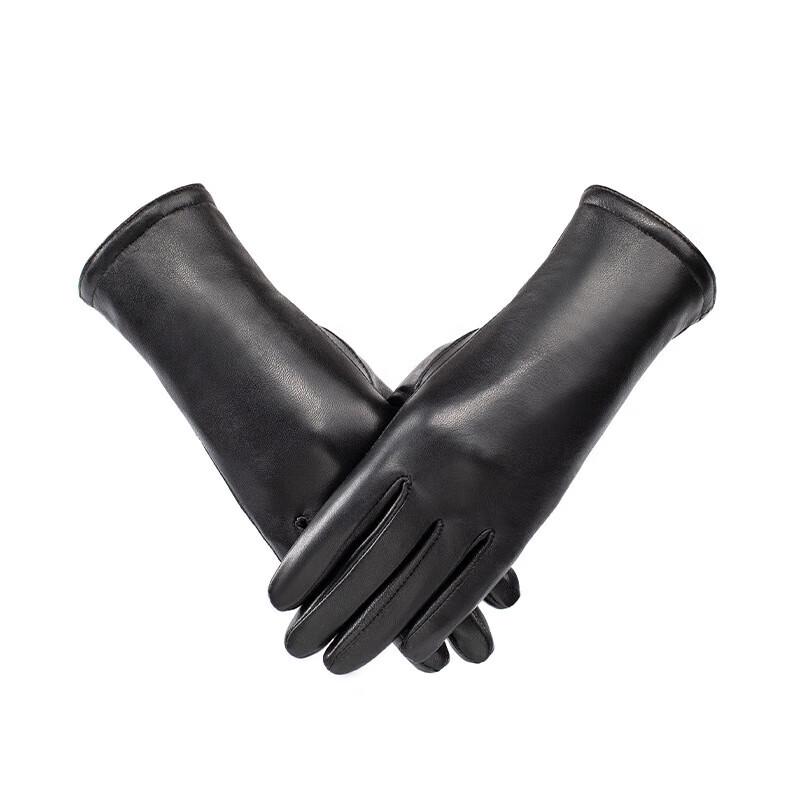 Women's Genuine Goatskin Leather Winter Gloves