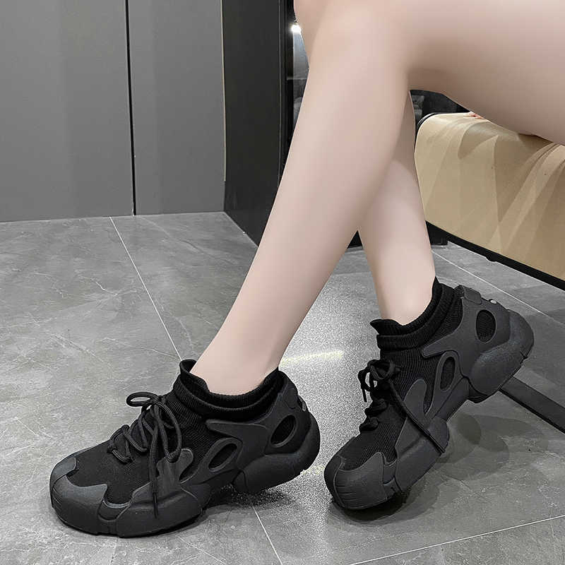 Fashion Perforated Laced Sports Sneakers Husband Mary Jane Shoes Woman Boot Boots To Brand Name Sports-et-leisure Sporty Pie