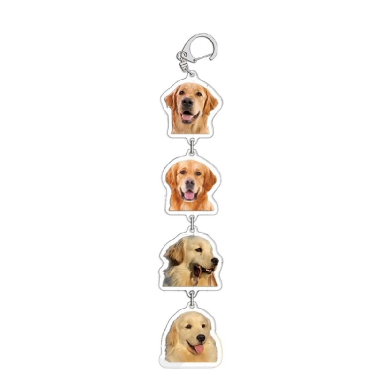 Cartoon Dog Bag Pendant Lovely Animal Shaped Keychains Acrylic Keyring Ornaments