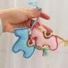 Creative Cartoon Wool Crochet Cute Small Horse Keychain Pendant Woven Pony Key Ring Bag Ornament Hanging Decoration