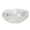 Transparent High-temperature Glass Bowl with Side Opening Dry Ice Bowl Creative Cuisine Tableware Special Restaurant Salad Bowl