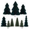 3Pcs Mini Christmas Tree Honeycomb Paper Christmas Tree Paper Christmas Tree for Christmas Winter Festival New Year Decoration
