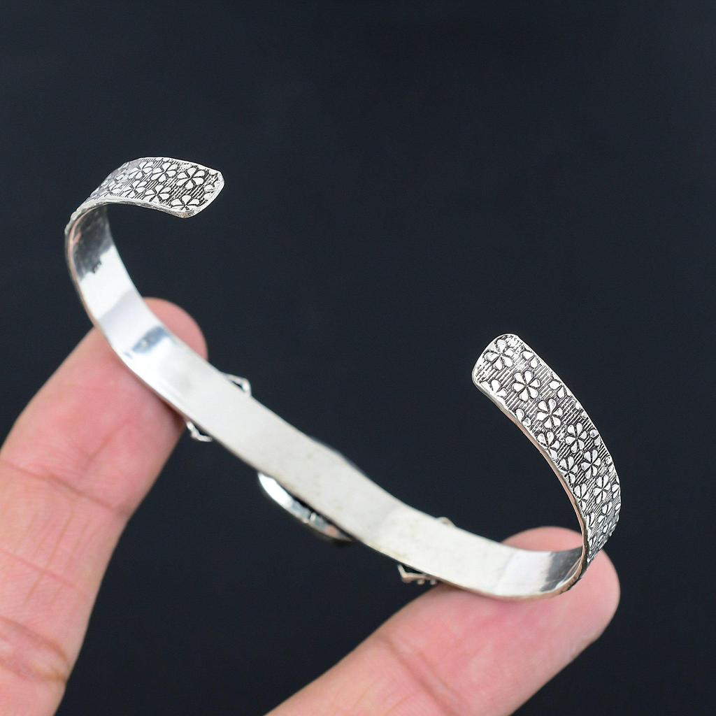 Schwestern-Tag-Aktion: Armreif aus Sterlingsilber mit amerikanischem dichorischem Glasstein