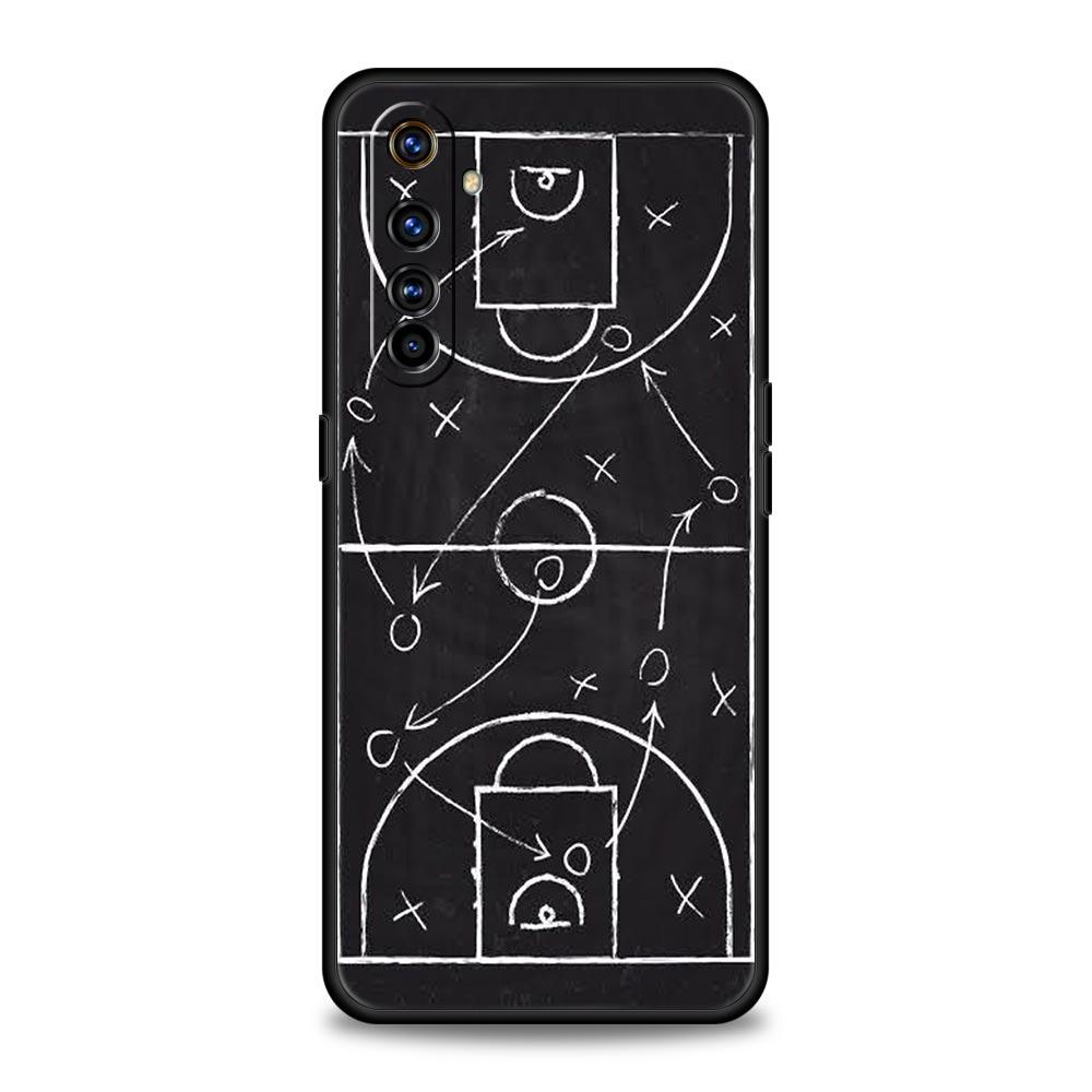 

Football Basketball Tactical Board Soft TPU For Realme 13 12 11 10 9 Pro Plus GT3 GT2 C21 C25 C35 C53 C55 C67 Pro 5G Phone Case Realme 13