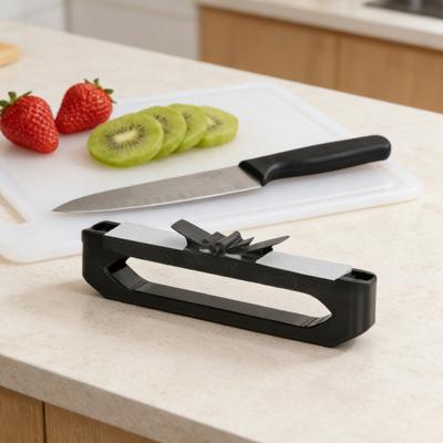 1/2Pcs Knife Sharpener Multi-blade Easy To Use No Oil Required Water Sharpening Tool Portable Kitchen Blade Sharpener