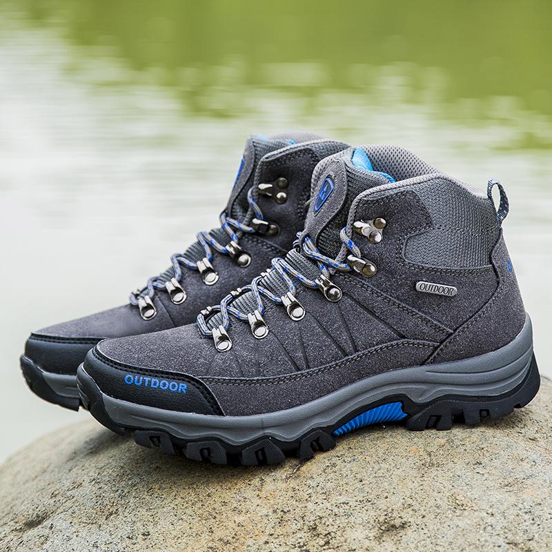 Waterproof Men Hiking Shoes Outdoor Trekking Shoes For Men Ankle Hiking Boots