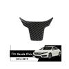 1Pc Carbon Fiber Look Inner Steering Wheel Panel Trim Fit For Honda Civic 10Th 2016-2019