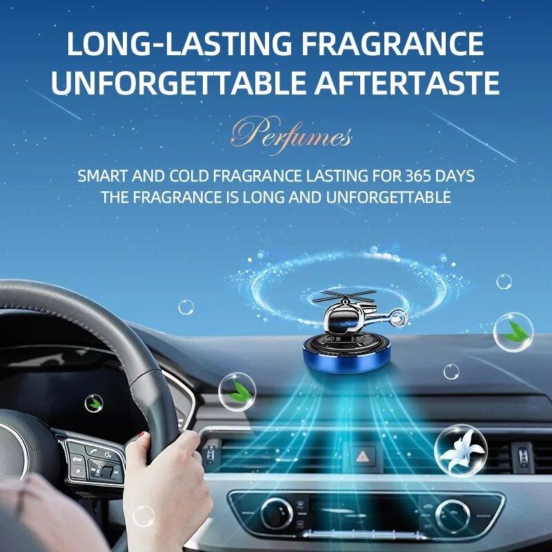 1PCS Car Air Freshener Helicopter Perfume Solar Fresh Vent Air Aromatherapy Interior Cars Auto Accessories