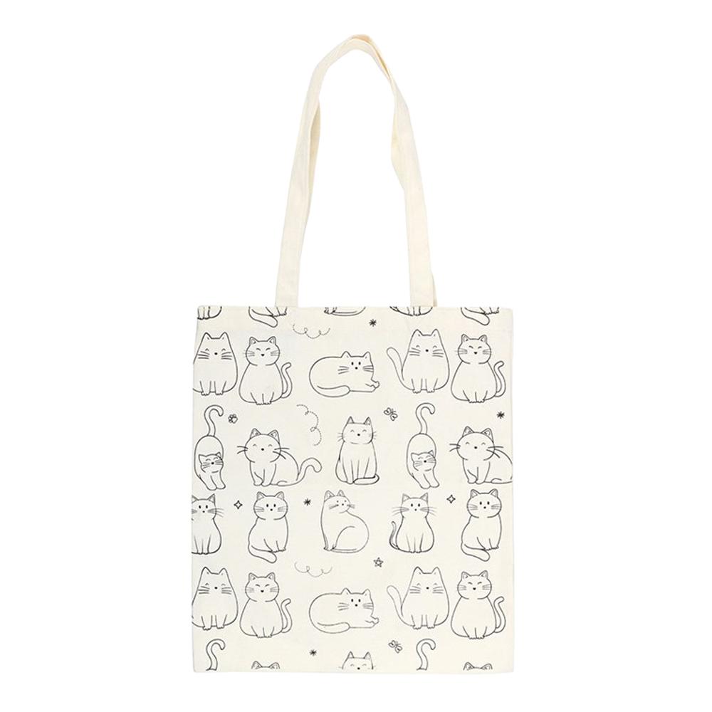 Something Different Cat Polycotton Tote Bag